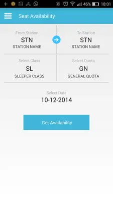 Indian Railway Enquiry android App screenshot 2